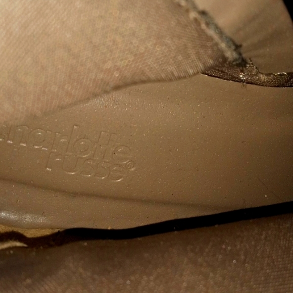 Charlotte Russe Floral Embroidered Ankle Boots - Tan - Picture 6 of 6